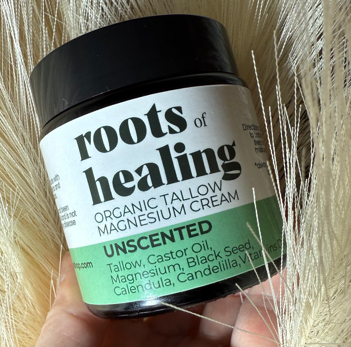 Magnesium Cream 4oz |Tallow•Castor Oil•Magnesium•Calendula•Black Seed•Vit D & E (unscented will be discontinued when it sells out)